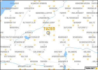 map of Tüzen