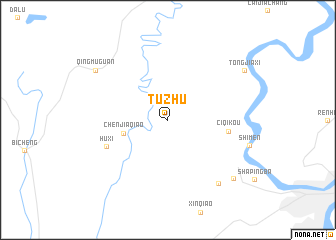 map of Tuzhu