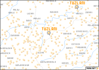 map of Tuzlani