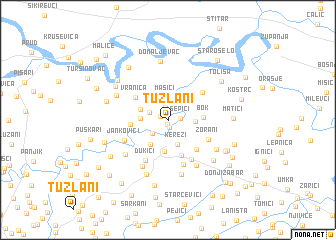 map of Tuzlani