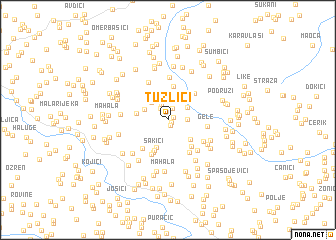 map of Tuzlići