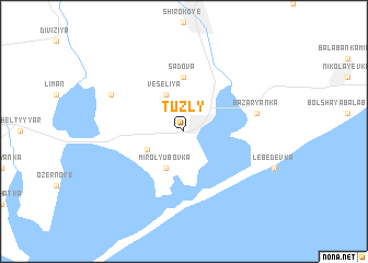 map of Tuzly
