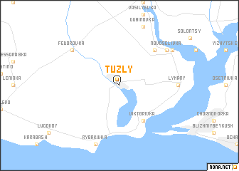 map of Tuzly