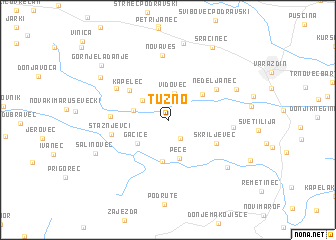 map of Tužno