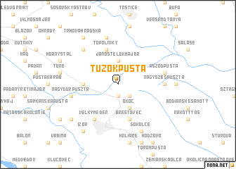 map of Túzok Pusta