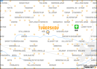 map of Tværskov