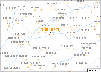 map of Tʼvalueti