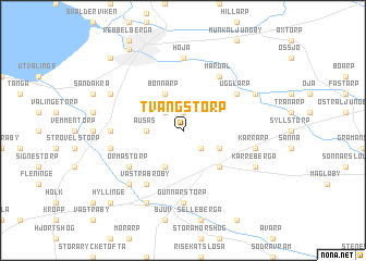 map of Tvängstorp