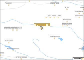 map of Tväråbyn