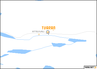 map of Tvärån