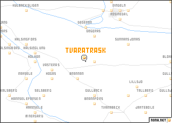 map of Tväråträsk