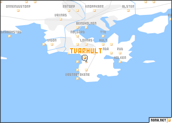 map of Tvärhult