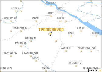 map of Tvarichevka