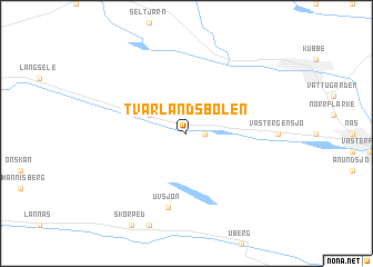 map of Tvärlandsbölen