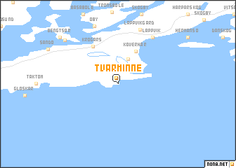 map of Tvärminne