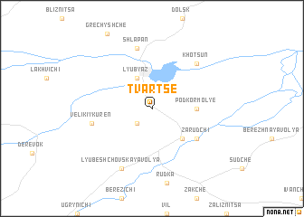 map of Tvartse