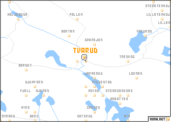 map of Tvärud