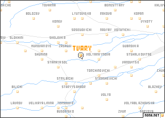 map of Tvary