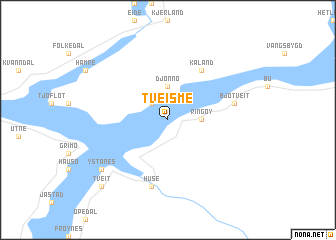 map of Tveisme