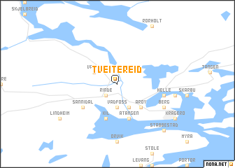 map of Tveitereid