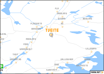 map of Tveite