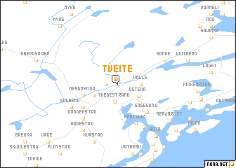 map of Tveite