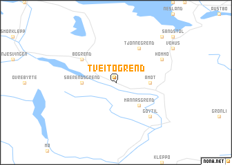 map of Tveitogrend