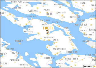 map of Tveit