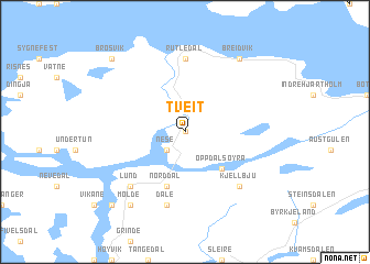 map of Tveit