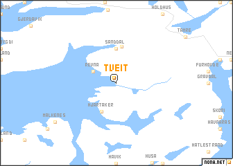 map of Tveit