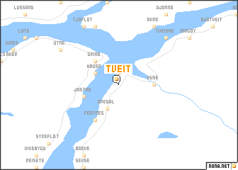 map of Tveit