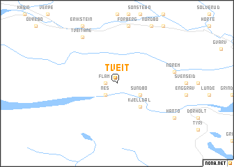 map of Tveit