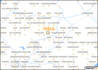 map of ʼt Veld