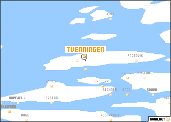 map of Tvenningen