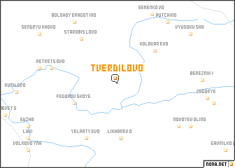 map of Tverdilovo