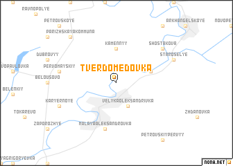 map of Tverdomedovka