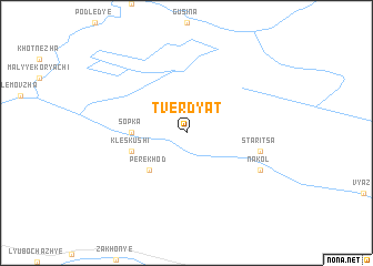 map of Tverdyat\