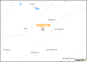 map of Tveritin