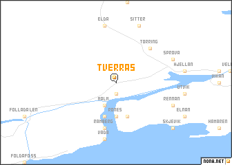 map of Tverrås