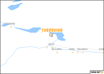 map of Tverrvika