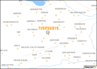 map of Tverskoye