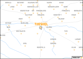 map of Tveskel