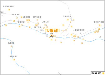 map of Tviberi