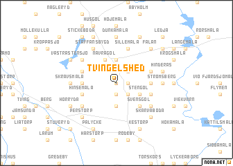 map of Tvingelshed