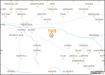 map of Tvis