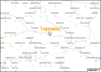 map of Tvořihráz