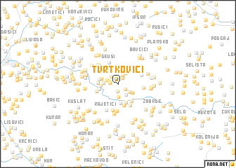 map of Tvrtkovići