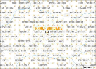 map of Twaalf Bunders