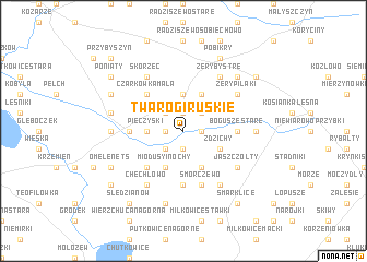 map of Twarogi Ruskie