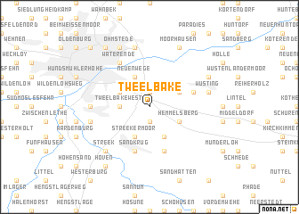 map of Tweelbäke